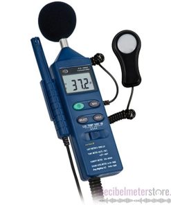 PCE EM882 4 in 1 decibelmeter Luxmeter luchtvochtigheid hygrometer 1